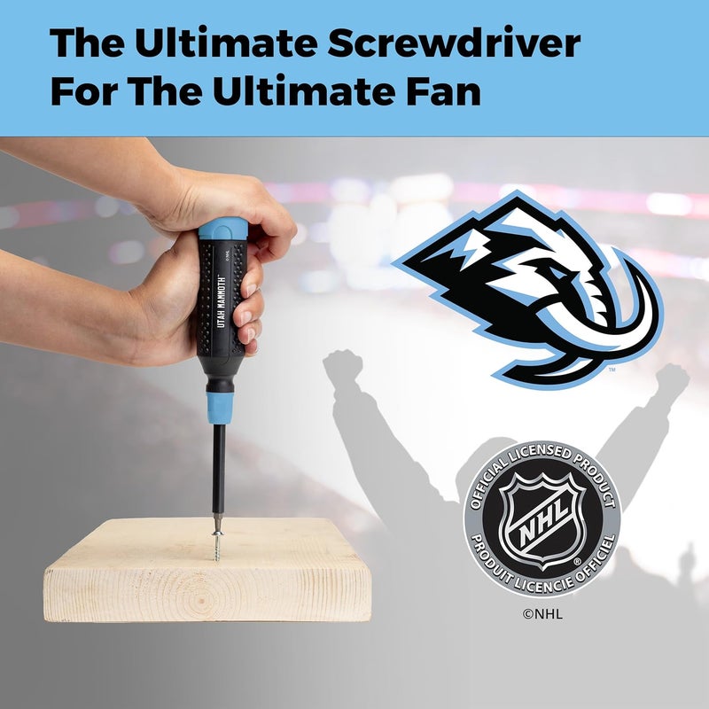 Megapro ® NHL® Team Edition Multi-bit Screwdriver | Officially Licensed NHL® Gear | Durable, Ergonomic, Pro-Grade Screwdriver (Utah Mammoth™) - Image 5